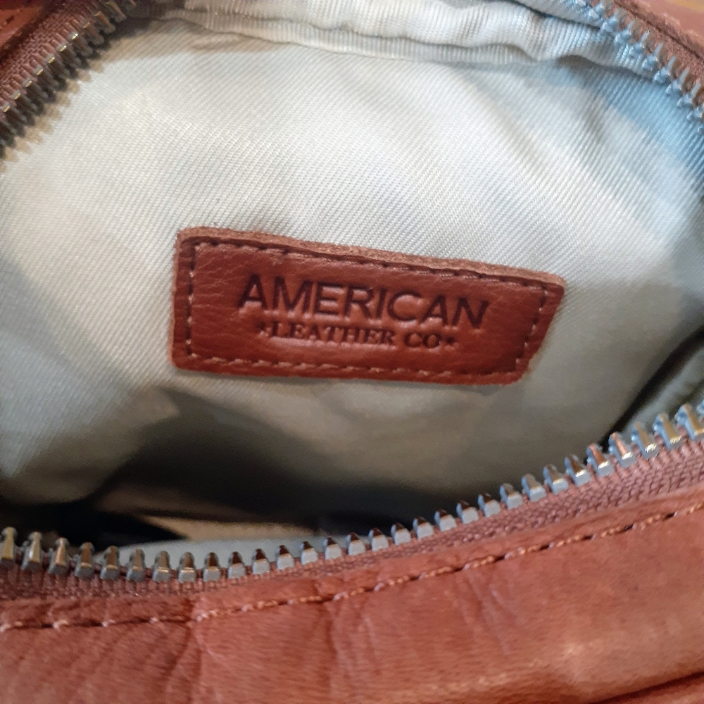 AMERICAN LEATHER CO Cleveland NS Crossbody Bag OS Chestnut American leather co - Picture 3 of 5